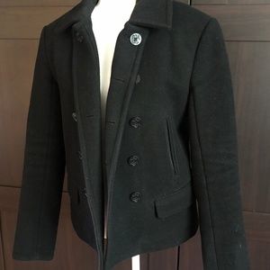 LIKE NEW All Saints Black Peacoat